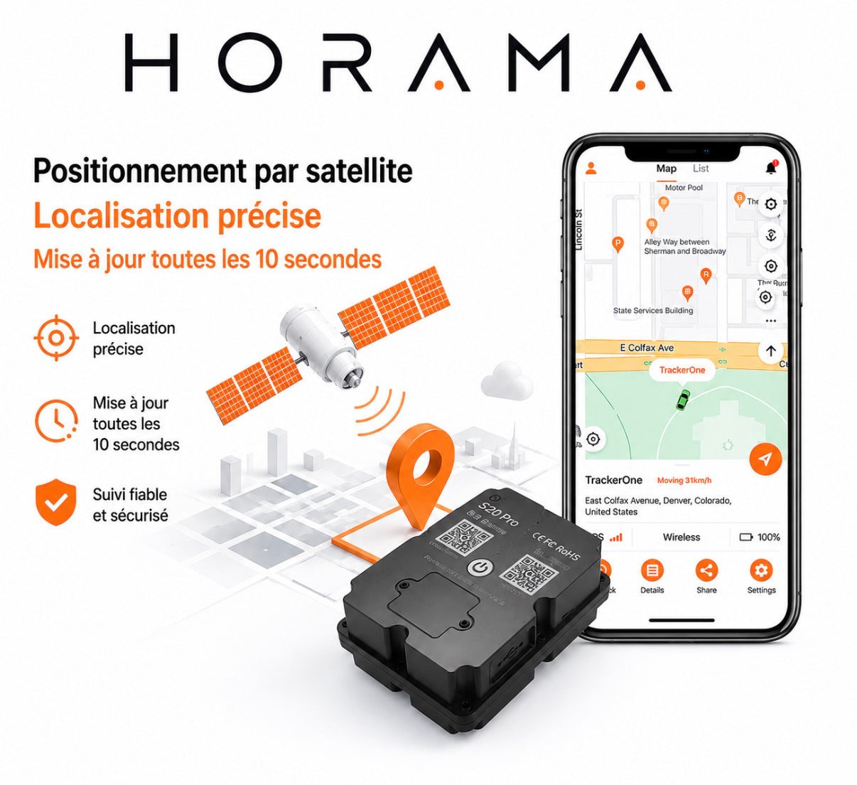 Traceur GPS Magnétique.